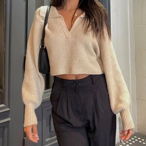 Beige princess Polly tiara sweater